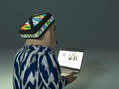 National figurine of an Uzbek grandfather 3D print model