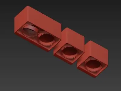 Delta wall light 3D model