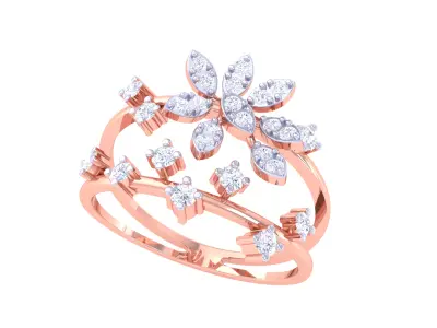  Women Ring MTL 3dm STL OBJ FBX Details 3D print model 108