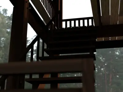 3D Out of town thai house 3D model