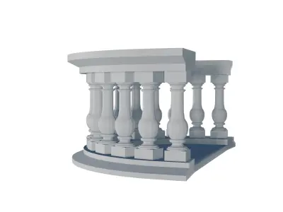 Stone Balustrade 3D print model