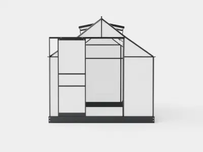 Greenhouse Venus 5000 Poly Black Low-poly 3D model