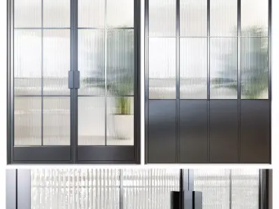 Classic glass door 3D model