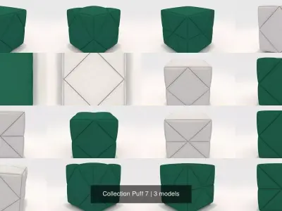 Collection Puff 7 3D Model Pack