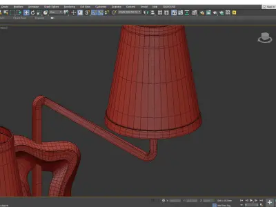  Georges Jouve Sconce Low-poly 3D model