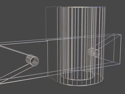 Shower Cabin Hinge 3D model PRINTABLE 3D model