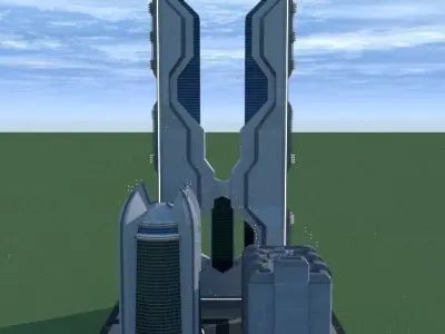 SpiderWare City Block 3D model 5