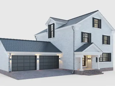 American classic house 3D model