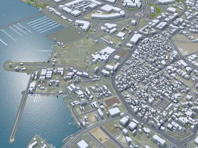 Jizan Jazan Saudi Arabia Low-poly 3D model