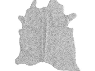 Animal skin rug 08 3D model