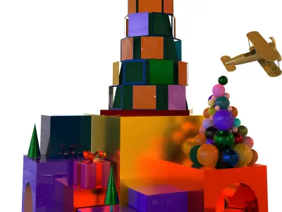 fun theme area  3D model