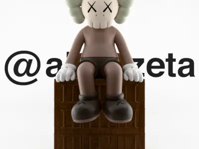 Kaws Holiday Le Brassus Audemars Pigueta Textured Low-poly 3D model