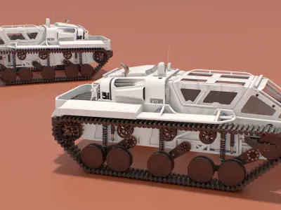  Light Armored Tracked Vehicle White 
