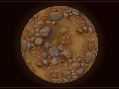 Ground - Earth and Rocks - 20 TEXTURES - Hand-painted -PACK 5--- Texture