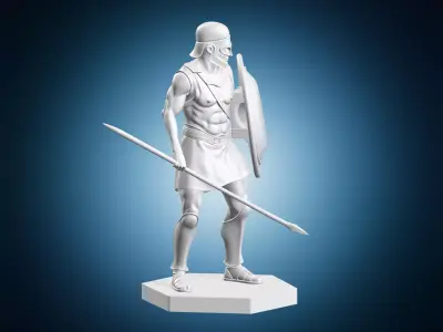 Spartan Hoplite Warrior 3D print model