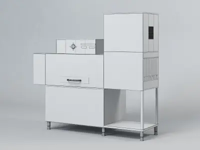 Fagor Conveyor dishwasher FI-200 3D model