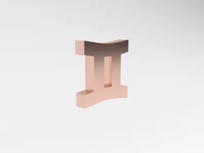 Gemini v1 007 Low-poly 3D model