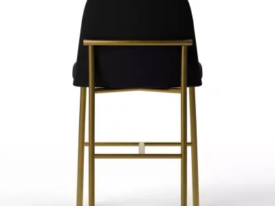 Jack Metal Frame Counter Stool TwillMidnight Light Bronze Dining Low-poly 3D model