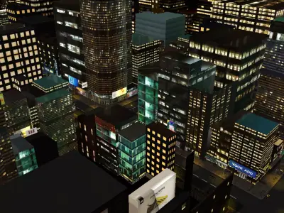 Modular City Pack Low-poly 3D model