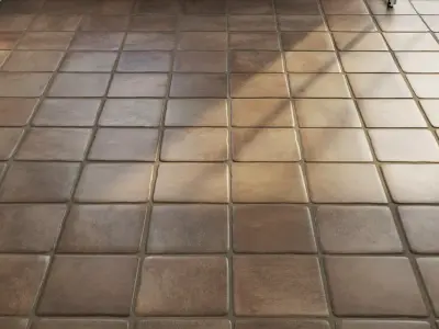 Ceramic tile set 02 - Terracotta 3D model