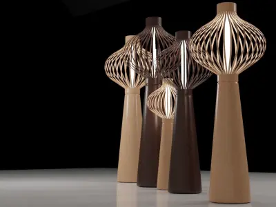 Motley III Floor Lamp Free 3D model