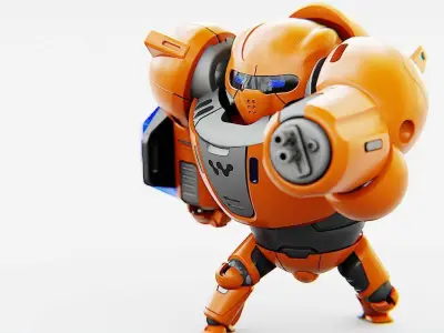 BATTLE DROID ECHO-MAX RIGGED 3D model