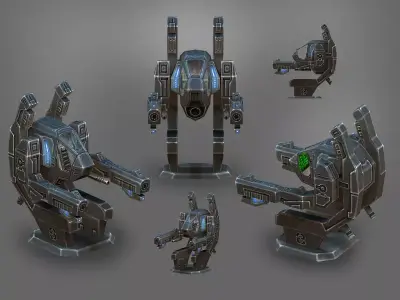 Machinery - Turret 04 3D model