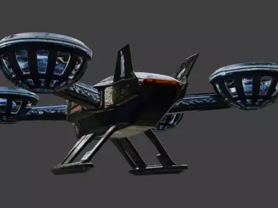 Hexacopter Drone 3D Model 3D model