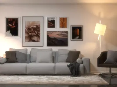 Beach front Building 3D model