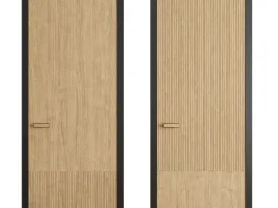 Velvet doors set 1 3D model