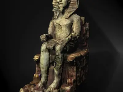 Egyptian Statue 3D model