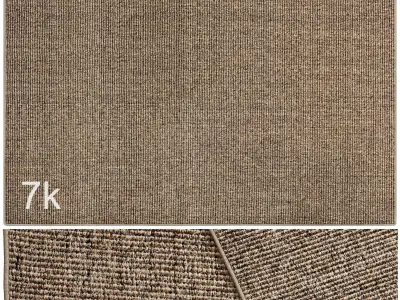 Carpet set 3223 - Woven rug of sisal - 7K 3D model