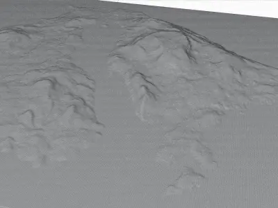 Orcas island 3d model terrain 3D model