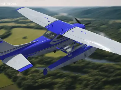  Cessna 182 Skylane Seaplane Blue 