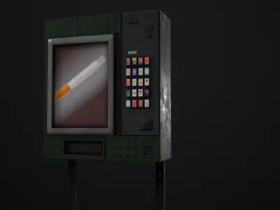 Cigarette Machine Low-poly 3D model