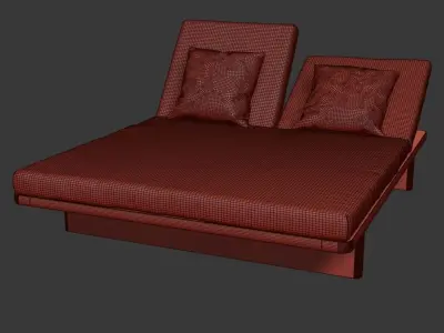 Kettal Mesh Tumbona doble 3D model