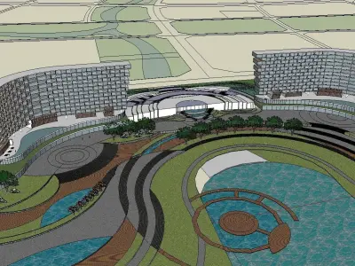 vacation spot-Resort-Fashion Leisure Hotel-0136 3D model