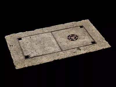 Manhole cover 03 Texture