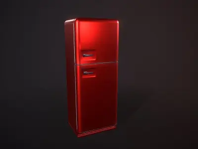 Fridge vending machine Low-poly 3D model