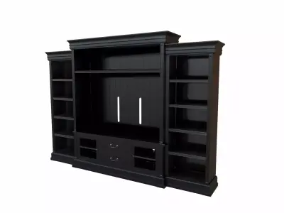Hooker furniture entertainment center 3D model 3D model