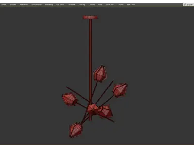 HARLOW Small Chandelier Gabriel Scott Low-poly 3D model