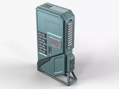 Sci Fi Server -  Data Storage Unit  Low-poly 3D model