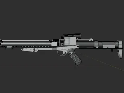 E-10A Blaster Rifle 3D model