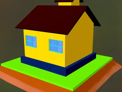 House for Games Free low-poly 3D model