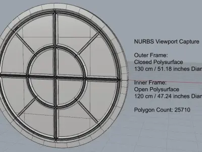 Big Round Window 3D model