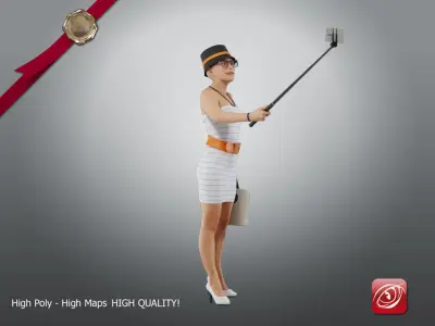 Casual Female A CC 21 30 008 3D model