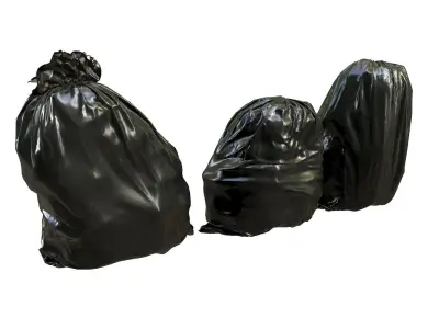Garbage bag Low-poly 3D model