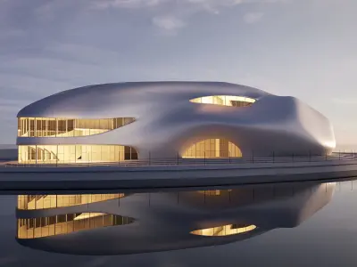 Futuristic building 31 3D model