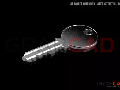 Yale Key Free 3D model