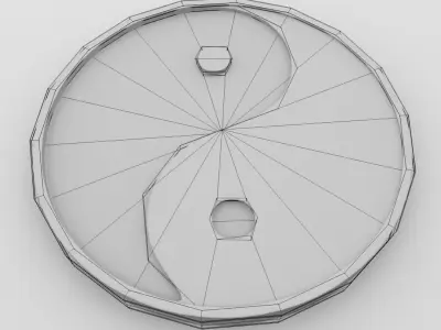Yin Yang 3D model